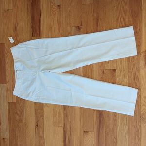 Talbots White Linen Pants